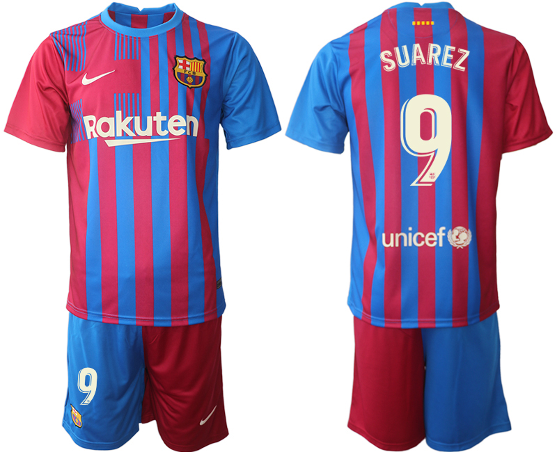 Men 2021-2022 Club Barcelona home red #9 Nike Soccer Jerseys